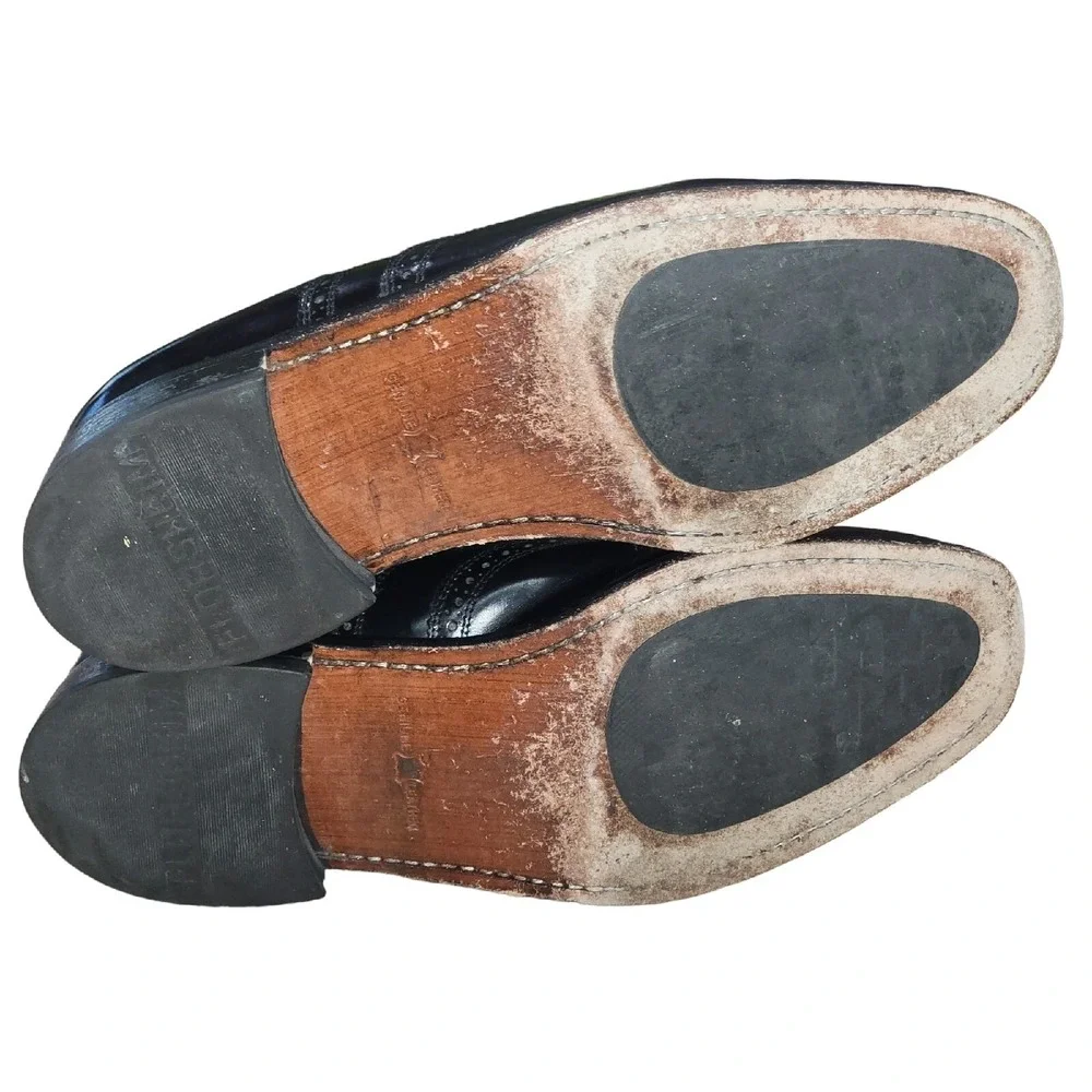 Florsheim Men's Lexington‎ Oxford Wingtip Brogue Dress Shoe Black Sz 9.5 3E